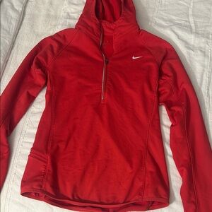 Nike Red Half-Zip Hoodie